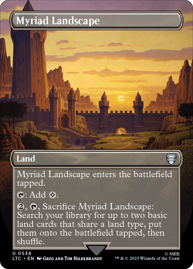 Magic: The Gathering - Myriad Landscape Foil - Tales of Middle-earth Commander