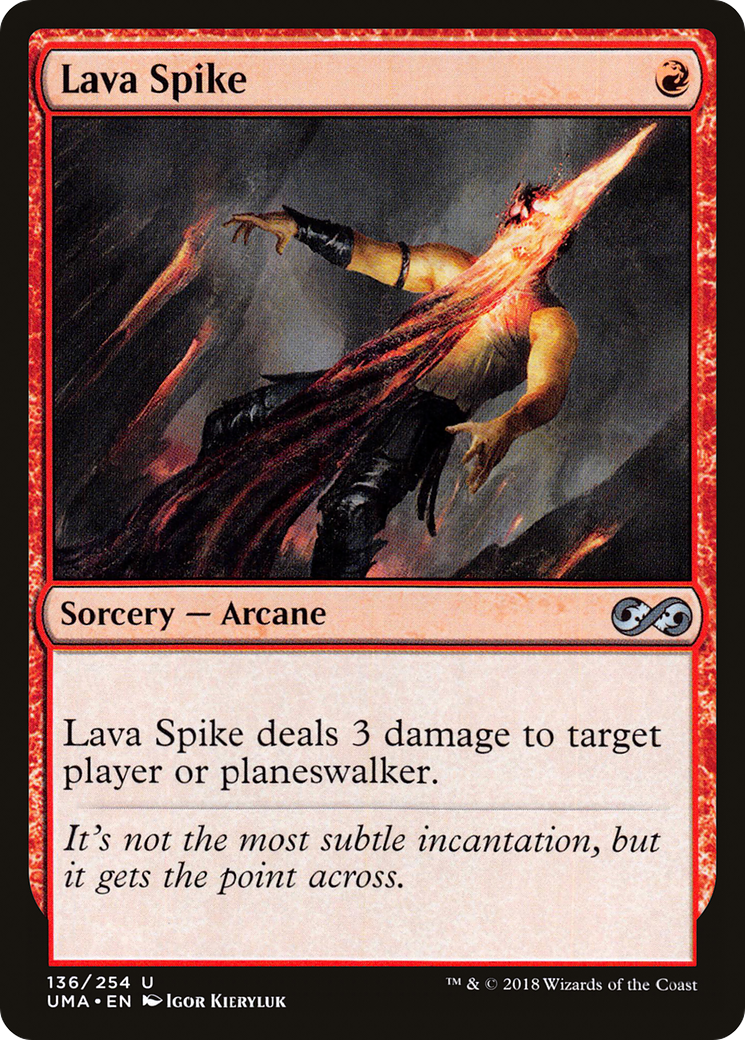 Magic: The Gathering - Lava Spike Foil - Ultimate Masters