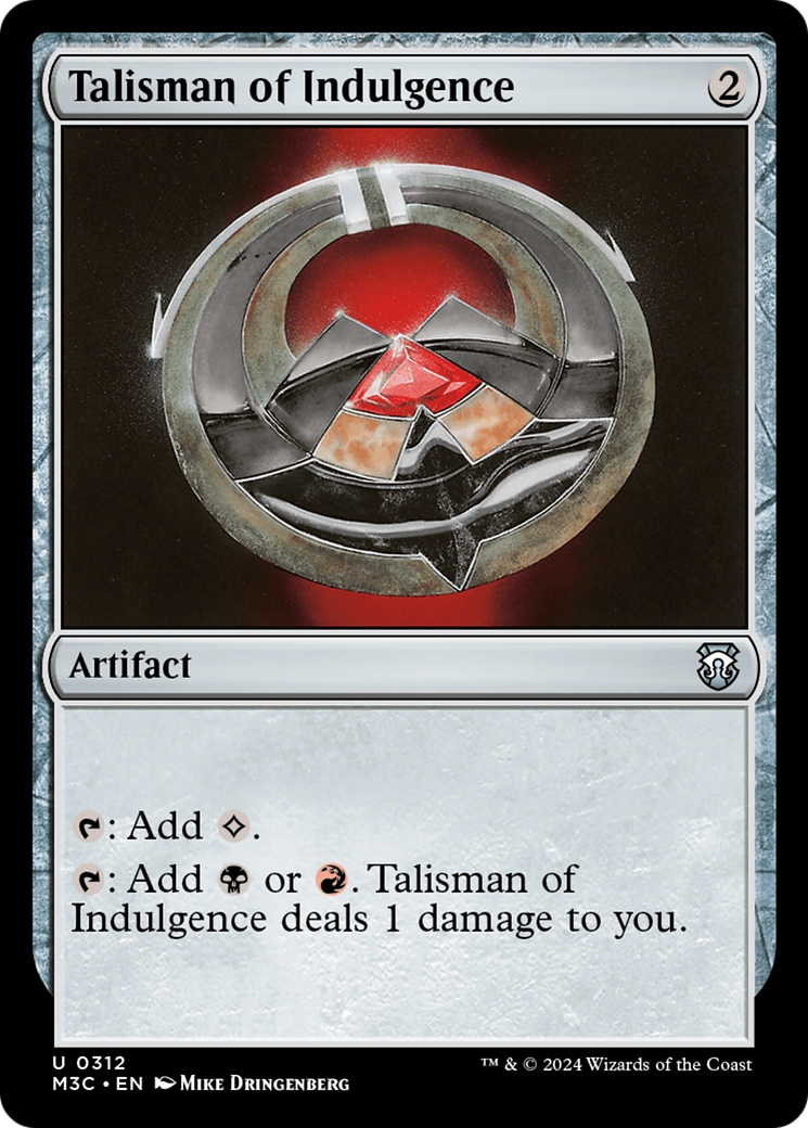 Magic: The Gathering - Talisman of Indulgence - Modern Horizons 3 Commander