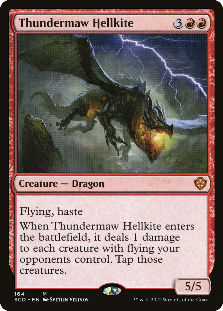 Magic: The Gathering - Thundermaw Hellkite - Starter Commander Decks