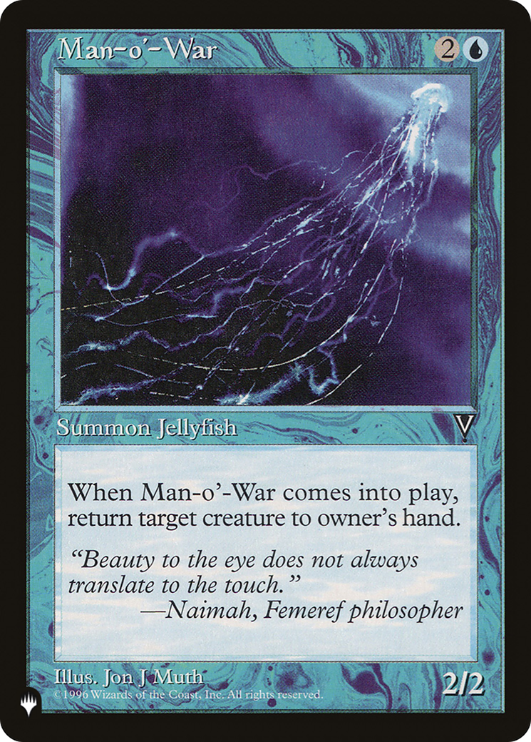 Magic: The Gathering - Man-o'-War - The List