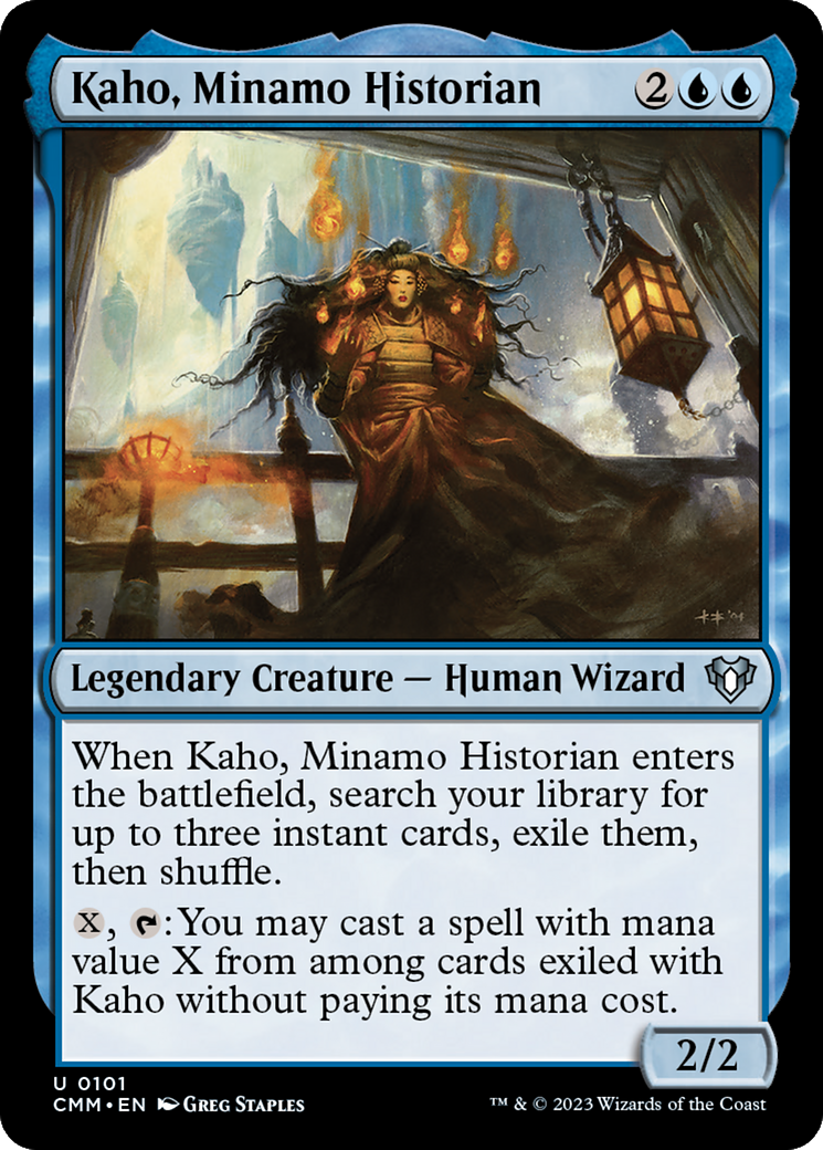 Magic: The Gathering - Kaho, Minamo Historian Foil - Commander Masters