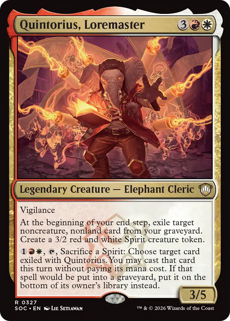 Magic: The Gathering - Quintorius, Loremaster - Secrets of Strixhaven Commander