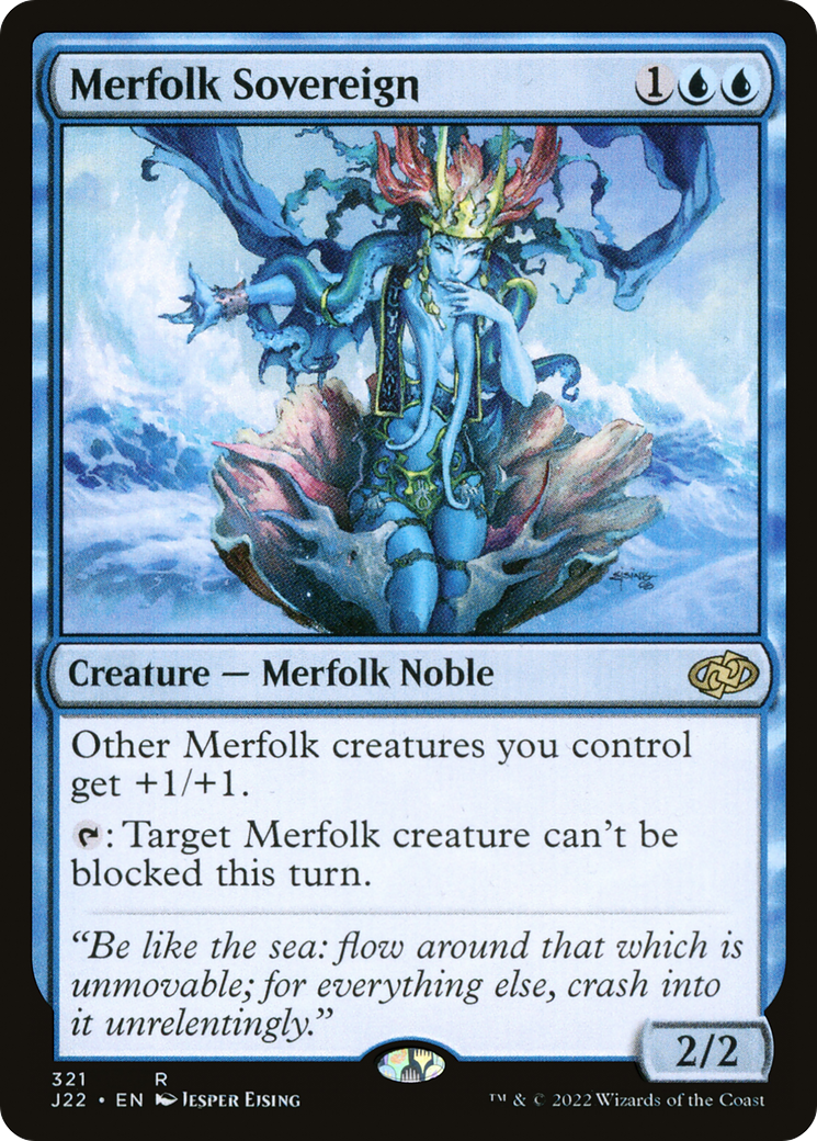 Magic: The Gathering - Merfolk Sovereign - Jumpstart 2022