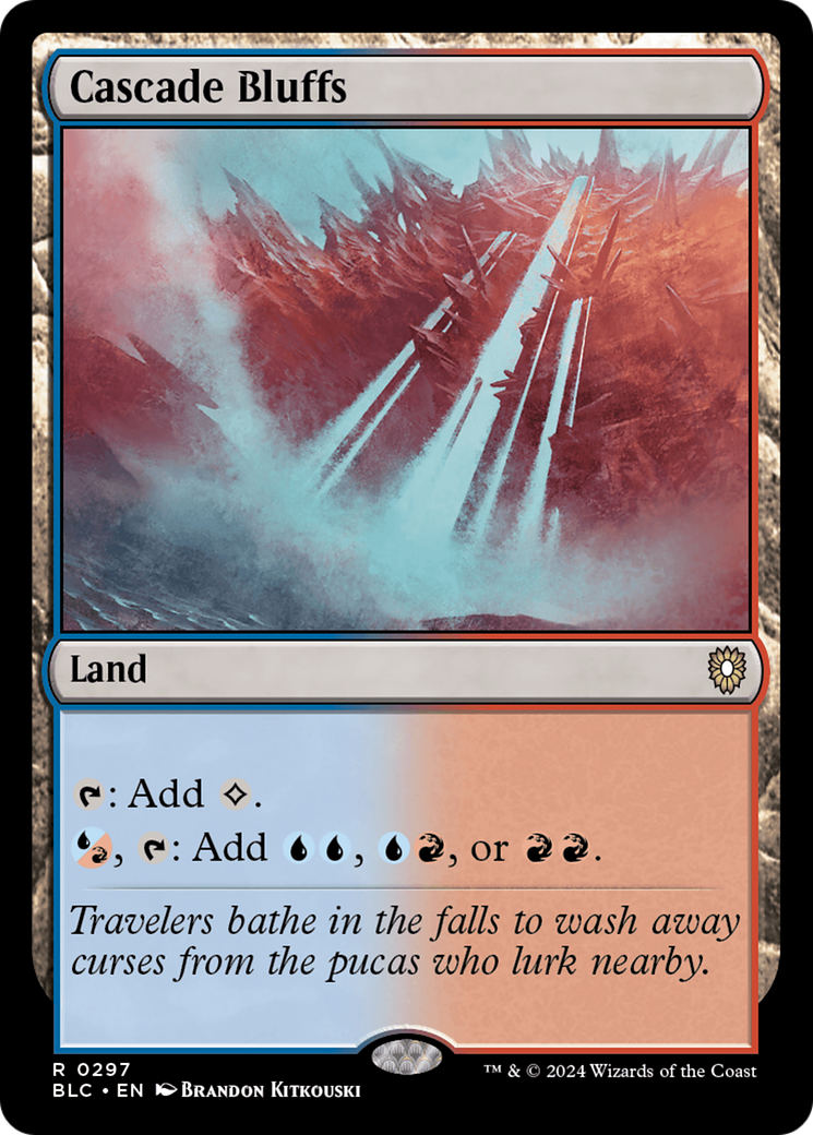 Magic: The Gathering - Cascade Bluffs - Bloomburrow Commander