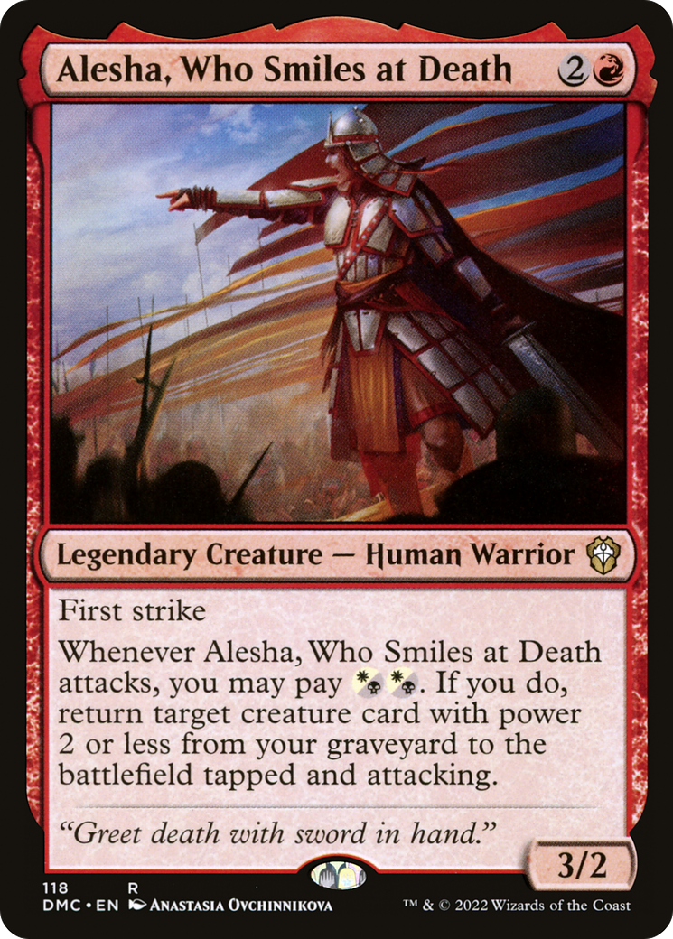 Magic: The Gathering - Alesha, Who Smiles at Death - Dominaria United Commander