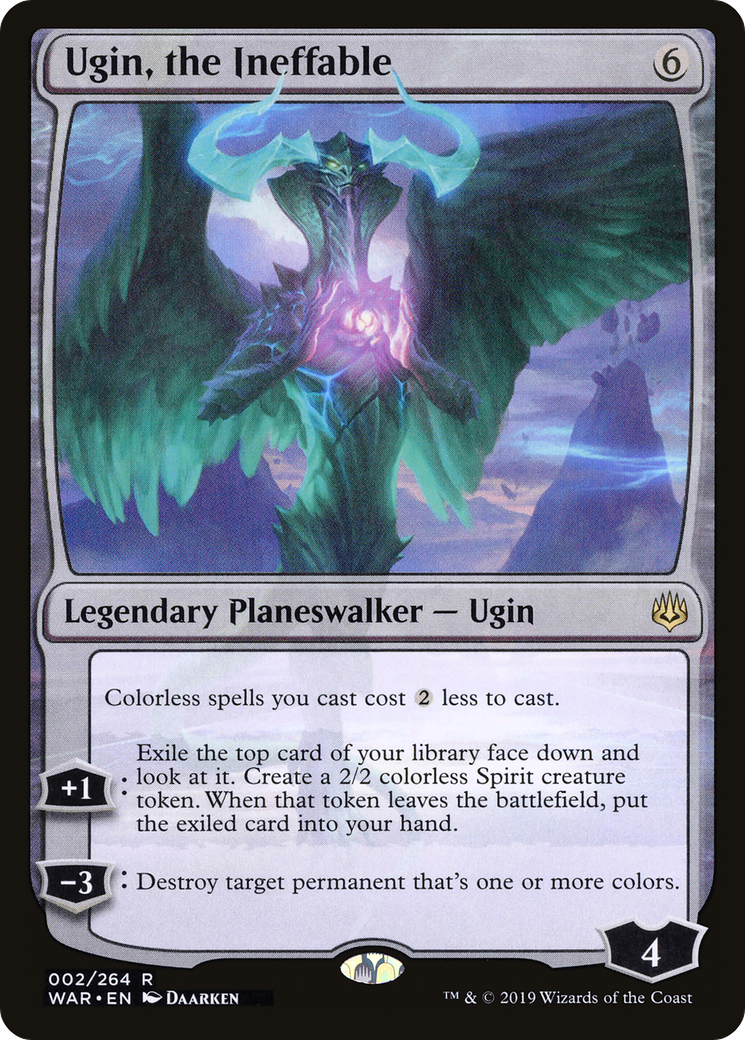 Magic: The Gathering - Ugin, the Ineffable Foil - War of the Spark