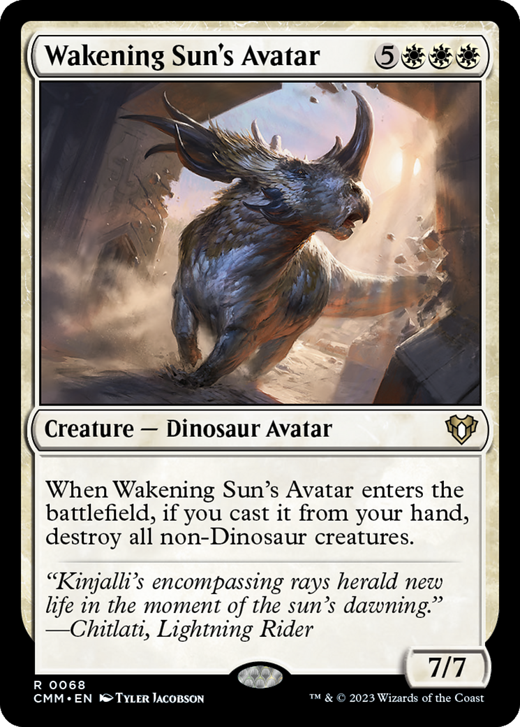 Magic: The Gathering - Wakening Sun's Avatar Foil - Commander Masters