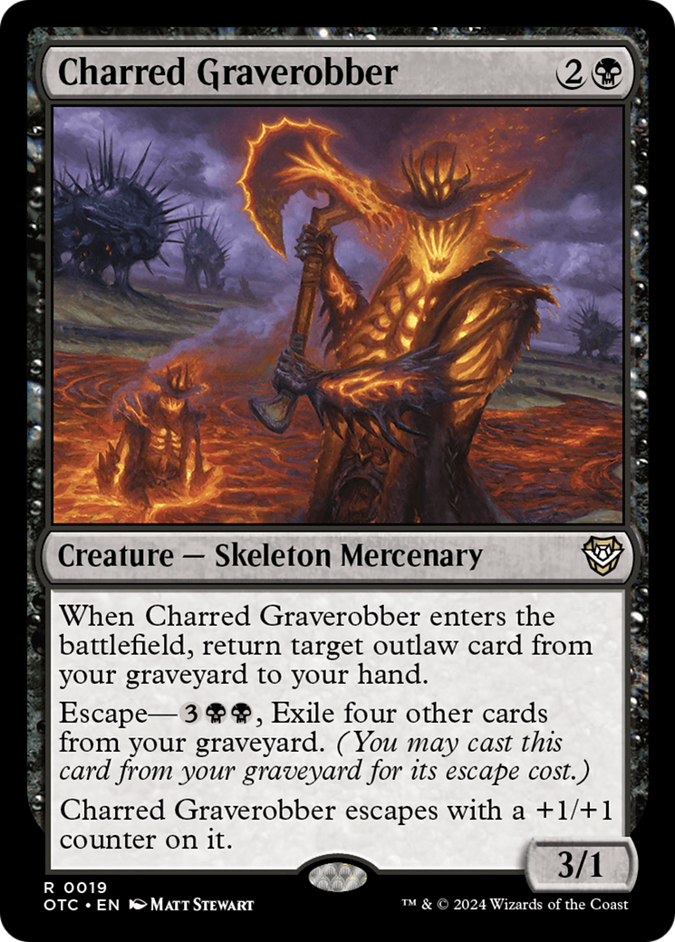 Magic: The Gathering - Charred Graverobber - Outlaws of Thunder Junction Commander