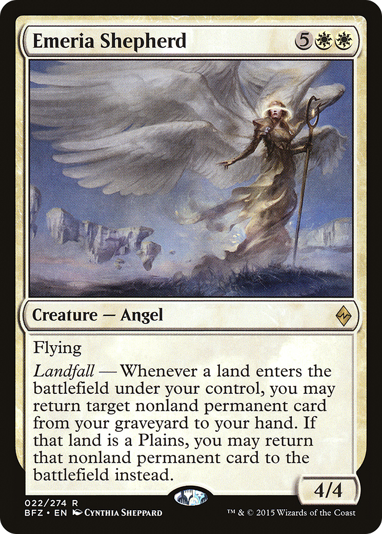 Magic: The Gathering - Emeria Shepherd Foil - Battle for Zendikar