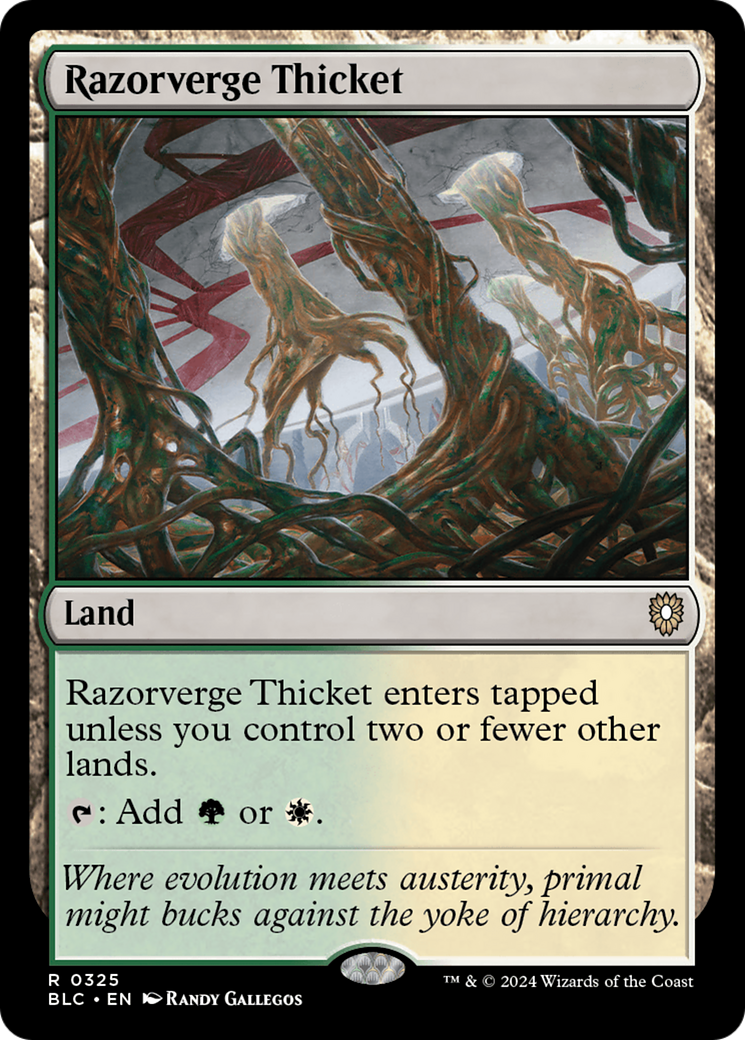 Magic: The Gathering - Razorverge Thicket - Bloomburrow Commander