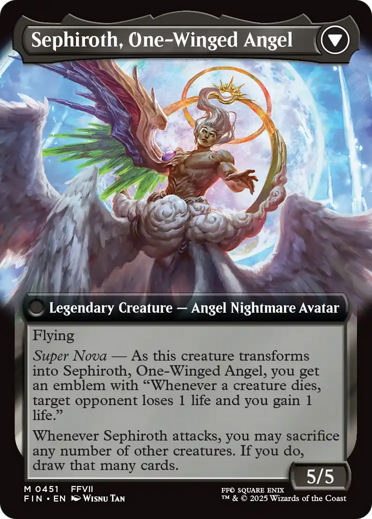 Magic: The Gathering - Sephiroth, Fabled SOLDIER // Sephiroth, One-Winged Angel Foil - Final Fantasy
