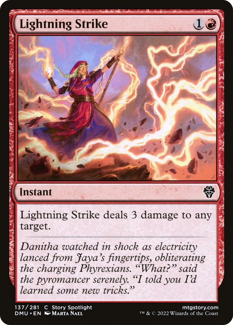 Magic: The Gathering - Lightning Strike Foil - Dominaria United