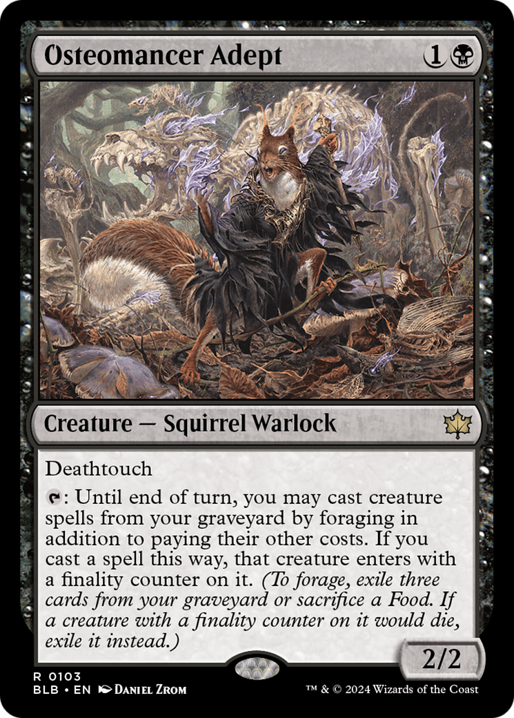 Magic: The Gathering - Osteomancer Adept - Bloomburrow