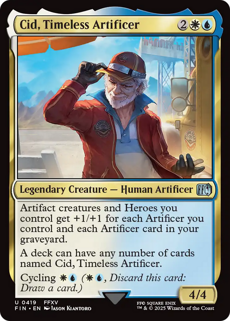 Magic: The Gathering - Cid, Timeless Artificer Foil - Final Fantasy