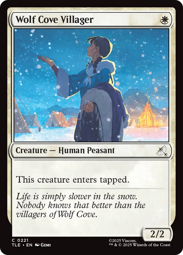 Magic: The Gathering - Wolf Cove Villager Foil - Avatar: The Last Airbender Eternal