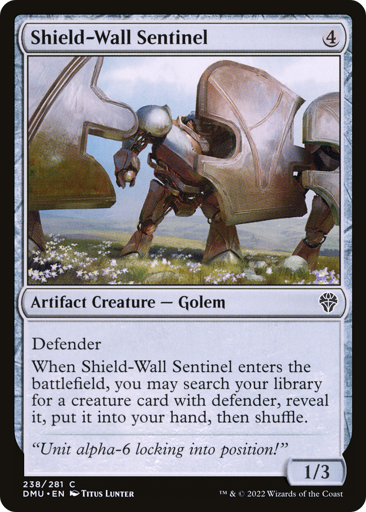 Magic: The Gathering - Shield-Wall Sentinel Foil - Dominaria United