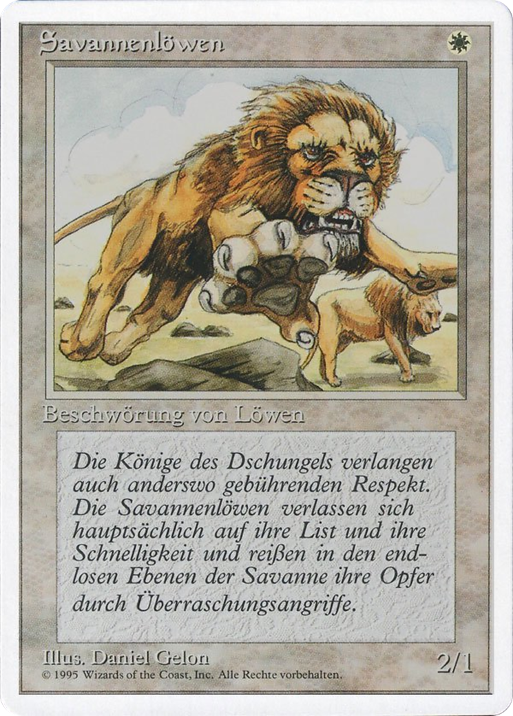 Magic: The Gathering - Savannenlöwen - Fourth Edition