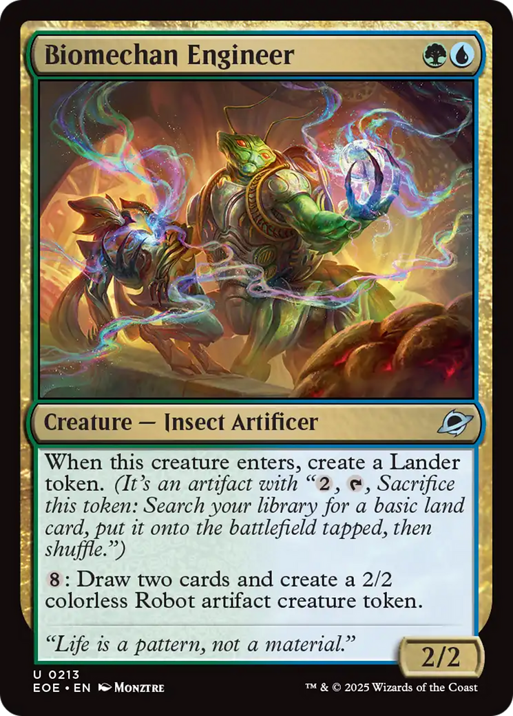 Magic: The Gathering - Biomechan Engineer Foil - Edge of Eternities