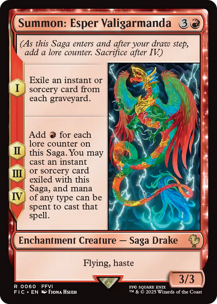 Magic: The Gathering - Summon: Esper Valigarmanda - Final Fantasy Commander