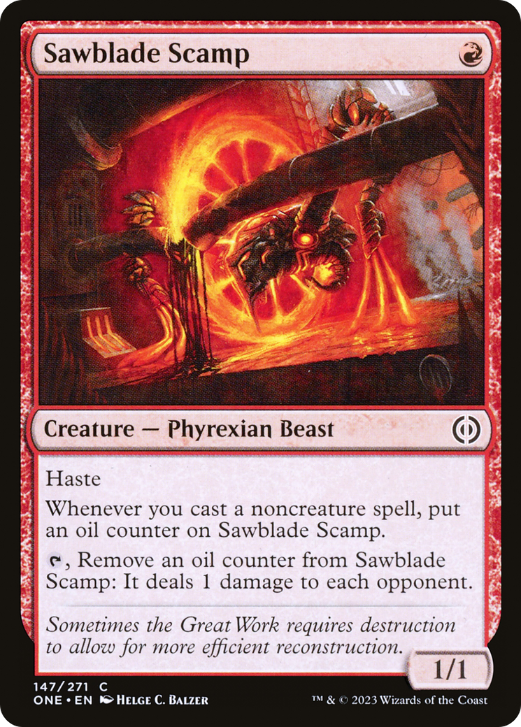 Magic: The Gathering - Sawblade Scamp - Phyrexia: All Will Be One