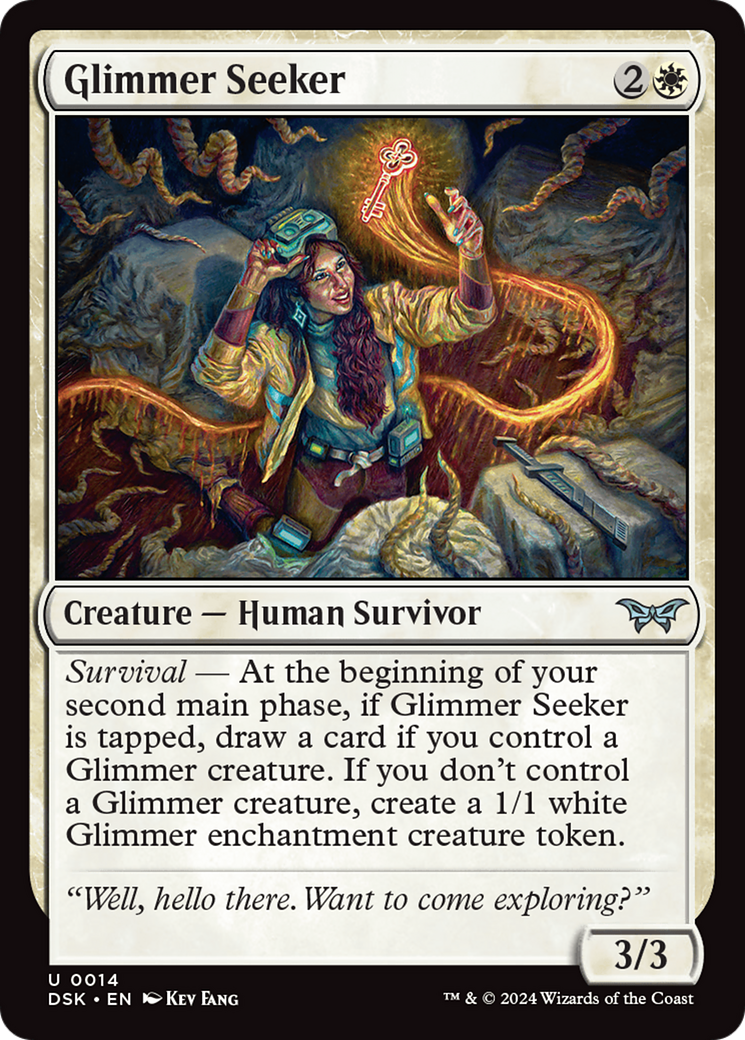 Magic: The Gathering - Glimmer Seeker Foil - Duskmourn: House of Horror