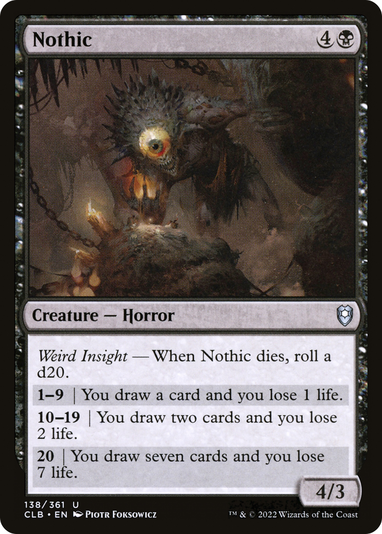 Magic: The Gathering - Nothic - Commander Legends: Battle for Baldur's Gate