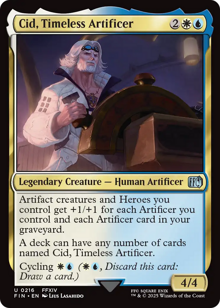 Magic: The Gathering - Cid, Timeless Artificer Foil - Final Fantasy