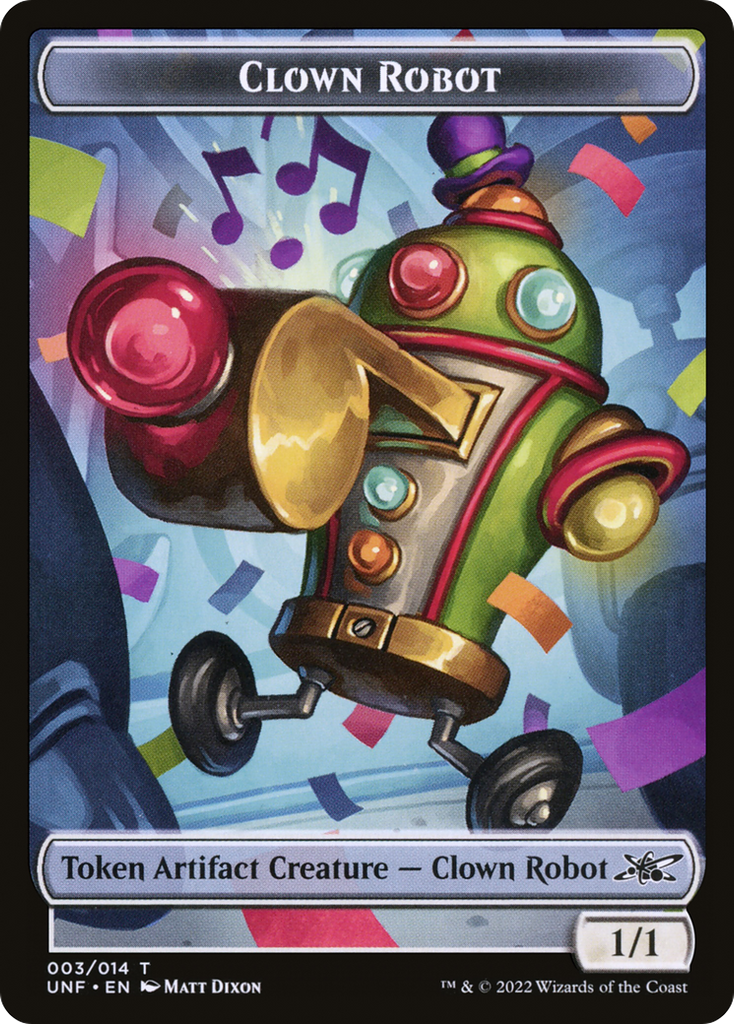 Magic: The Gathering - Clown Robot Token - Unfinity Tokens