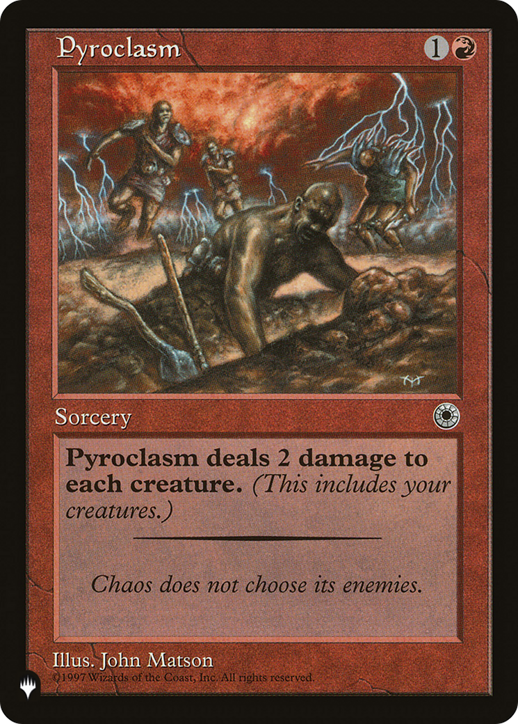 Magic: The Gathering - Pyroclasm - The List