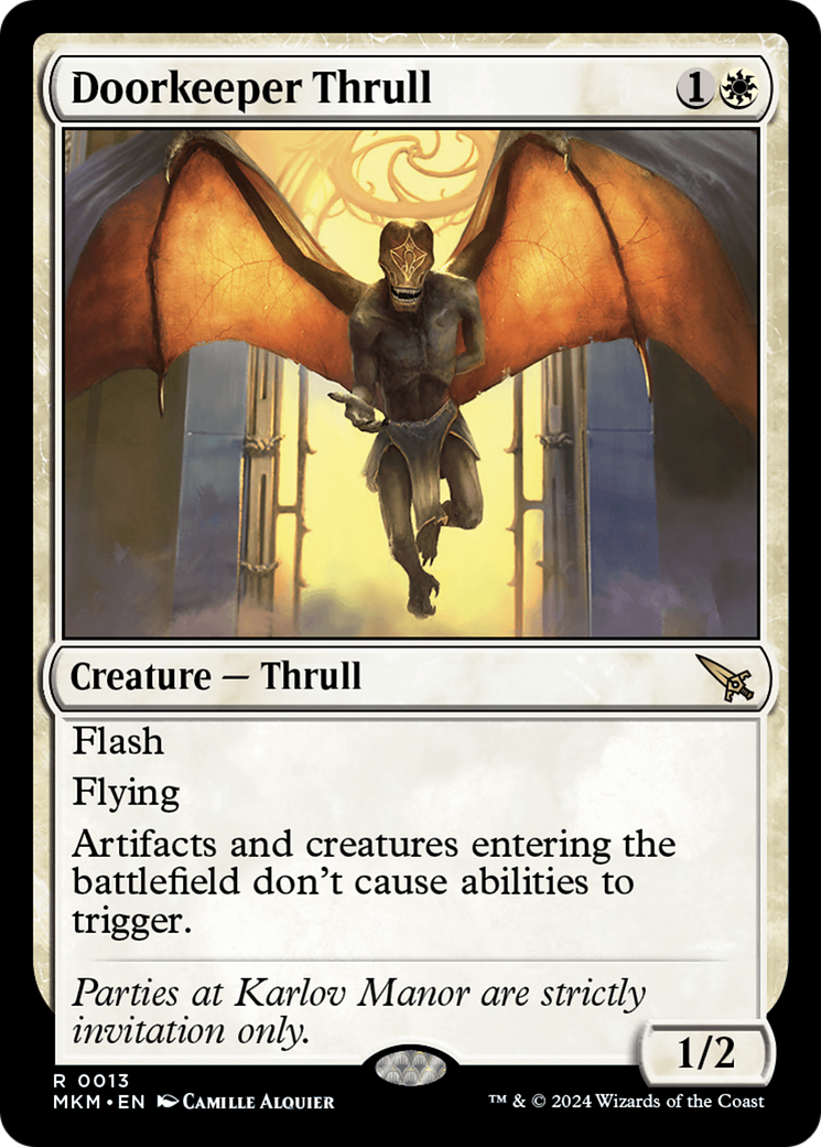 Magic: The Gathering - Doorkeeper Thrull Foil - Murders at Karlov Manor