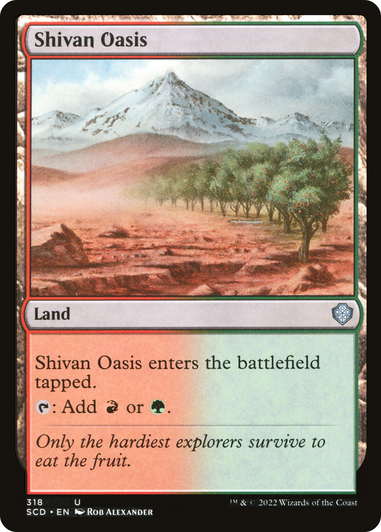 Magic: The Gathering - Shivan Oasis - Starter Commander Decks