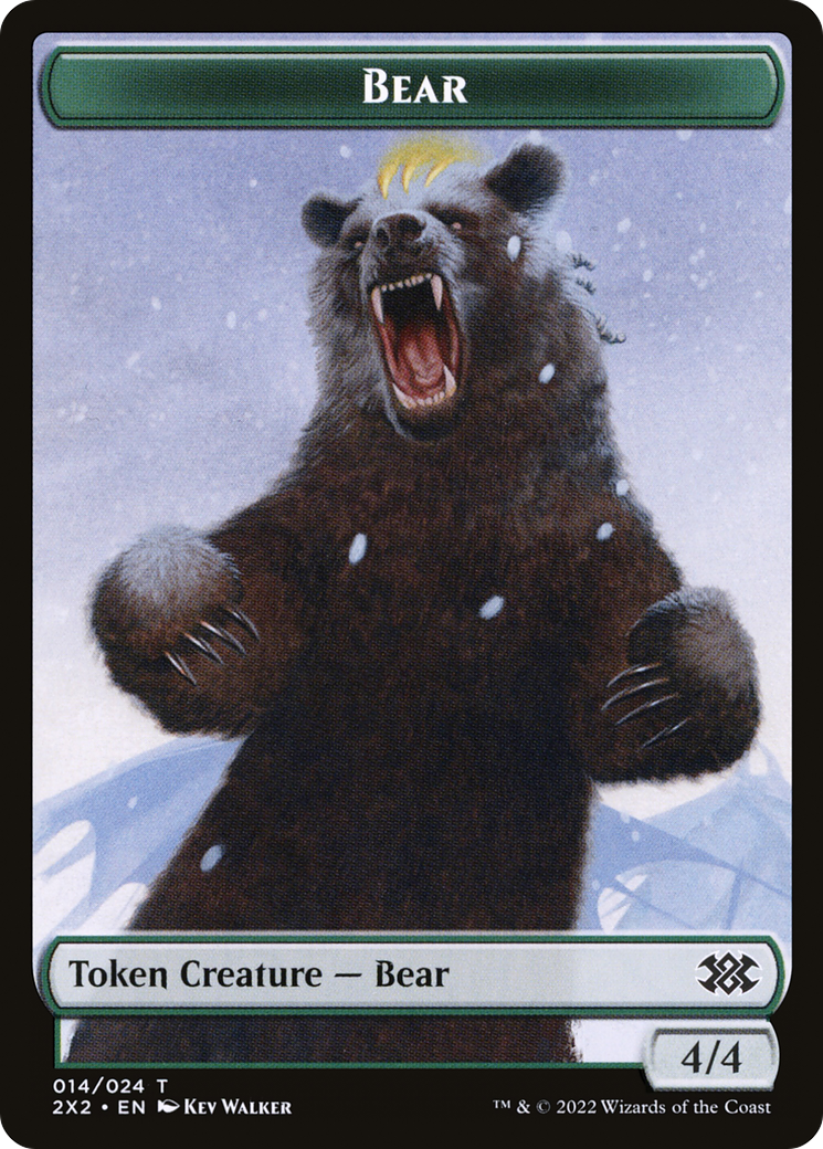 Magic: The Gathering - Bear Token - Double Masters 2022 Tokens