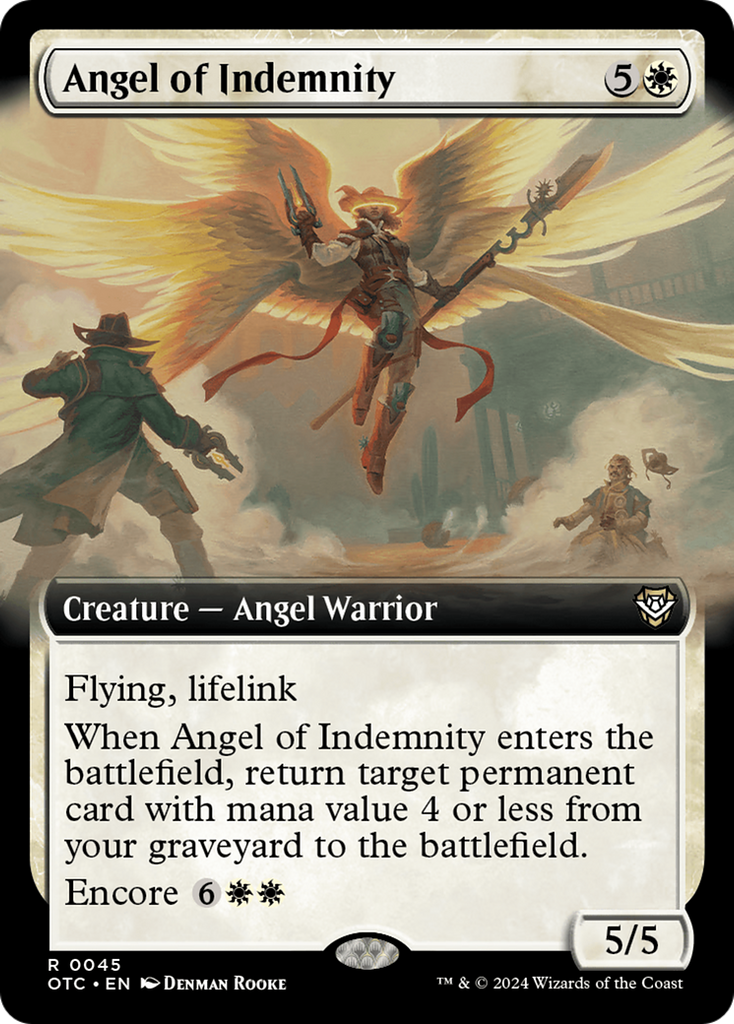 Magic: The Gathering - Angel of Indemnity - Outlaws of Thunder Junction Commander