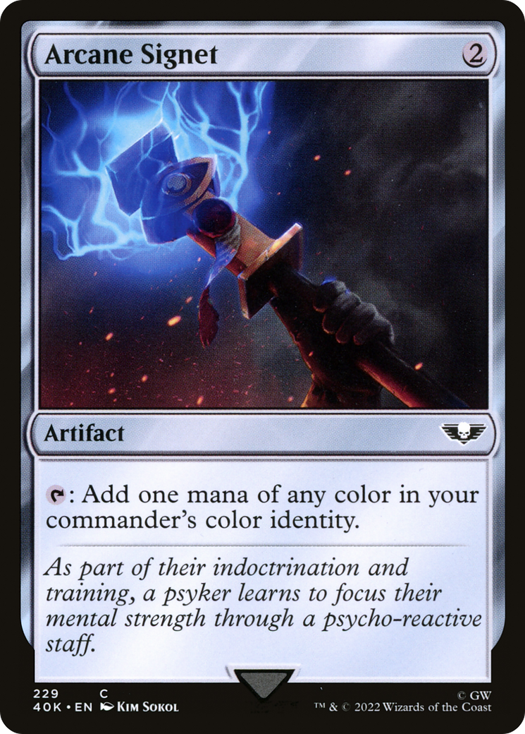 Magic: The Gathering - Arcane Signet - Warhammer 40000 Commander