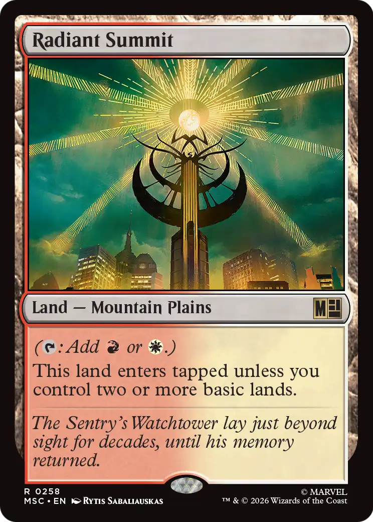 Magic: The Gathering - Radiant Summit - Marvel Super Heroes Commander