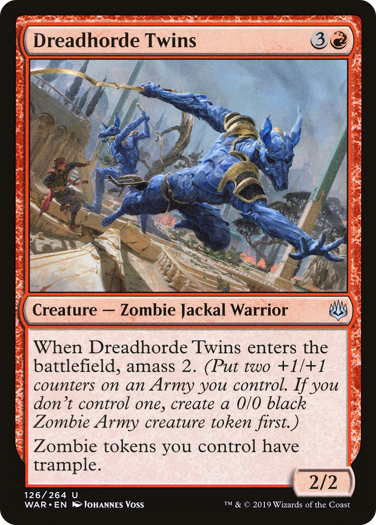 Magic: The Gathering - Dreadhorde Twins Foil - War of the Spark