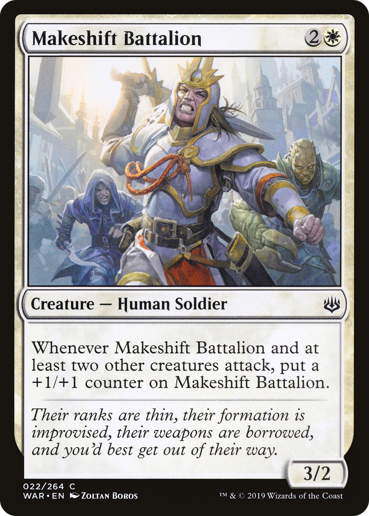 Magic: The Gathering - Makeshift Battalion Foil - War of the Spark