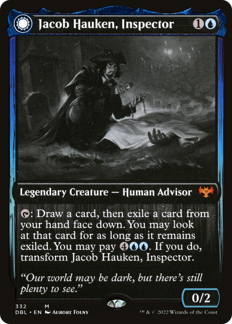Magic: The Gathering - Jacob Hauken, Inspector // Hauken's Insight - Innistrad: Double Feature