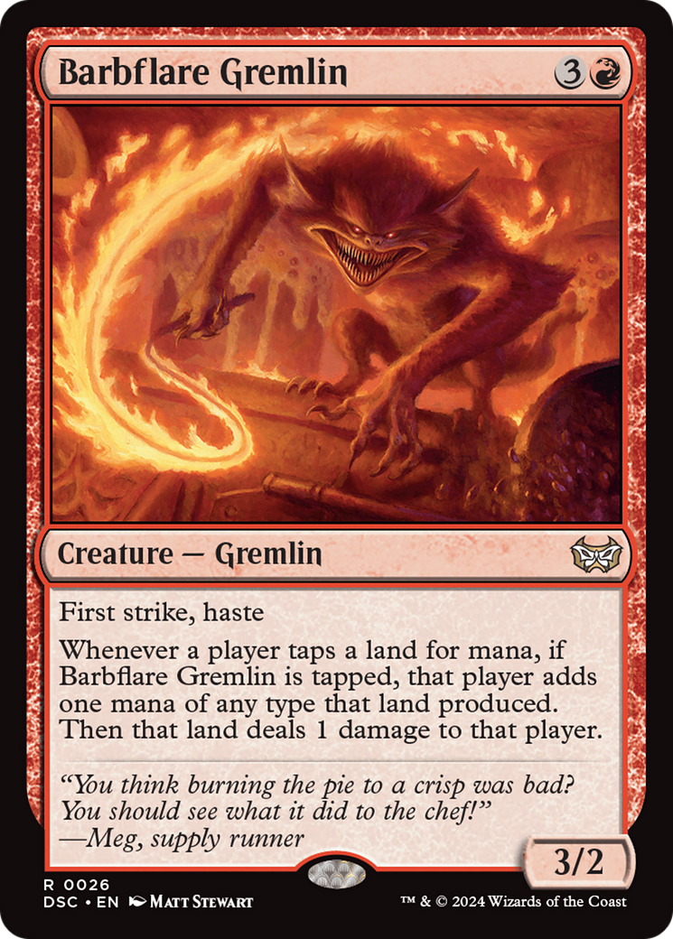 Magic: The Gathering - Barbflare Gremlin - Duskmourn: House of Horror Commander