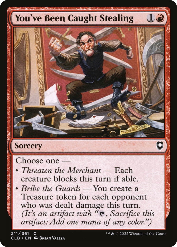 Magic: The Gathering - You've Been Caught Stealing - Commander Legends: Battle for Baldur's Gate