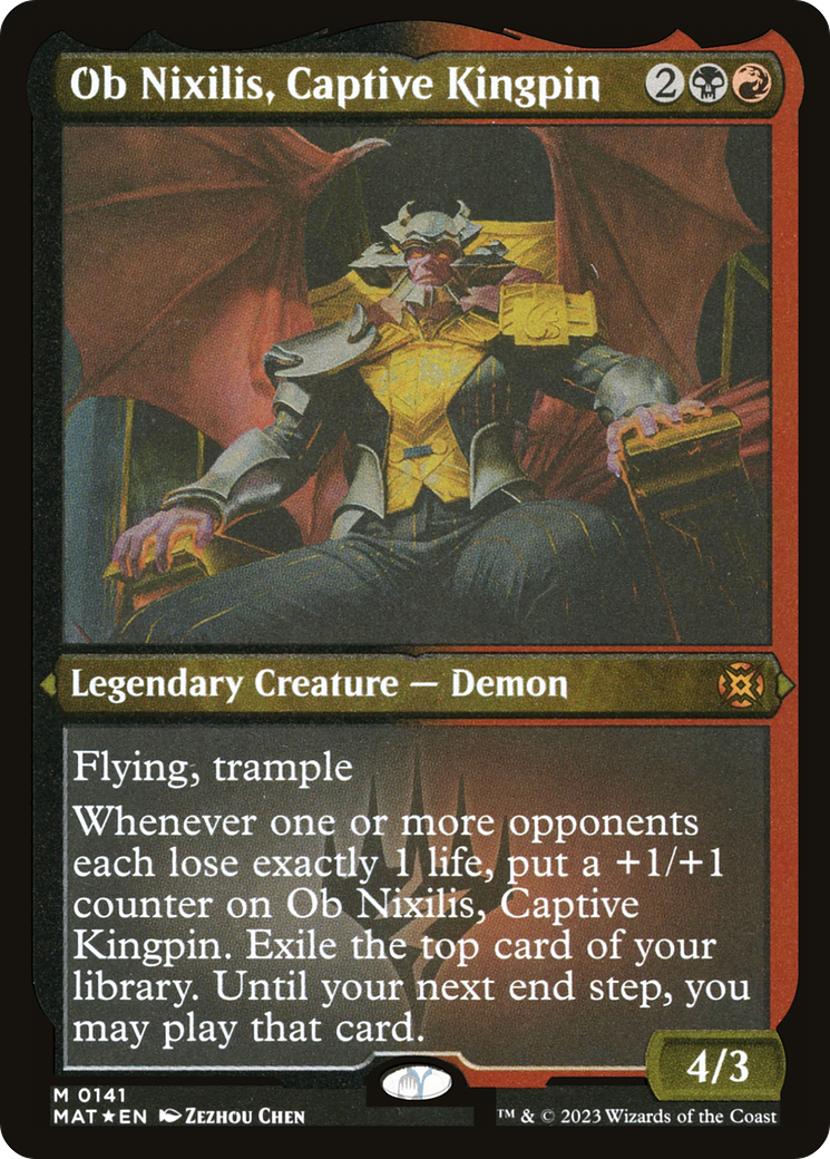 Magic: The Gathering - Ob Nixilis, Captive Kingpin Foil - March of the Machine: The Aftermath