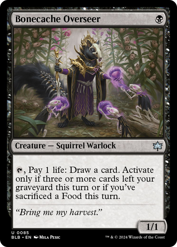 Magic: The Gathering - Bonecache Overseer Foil - Bloomburrow