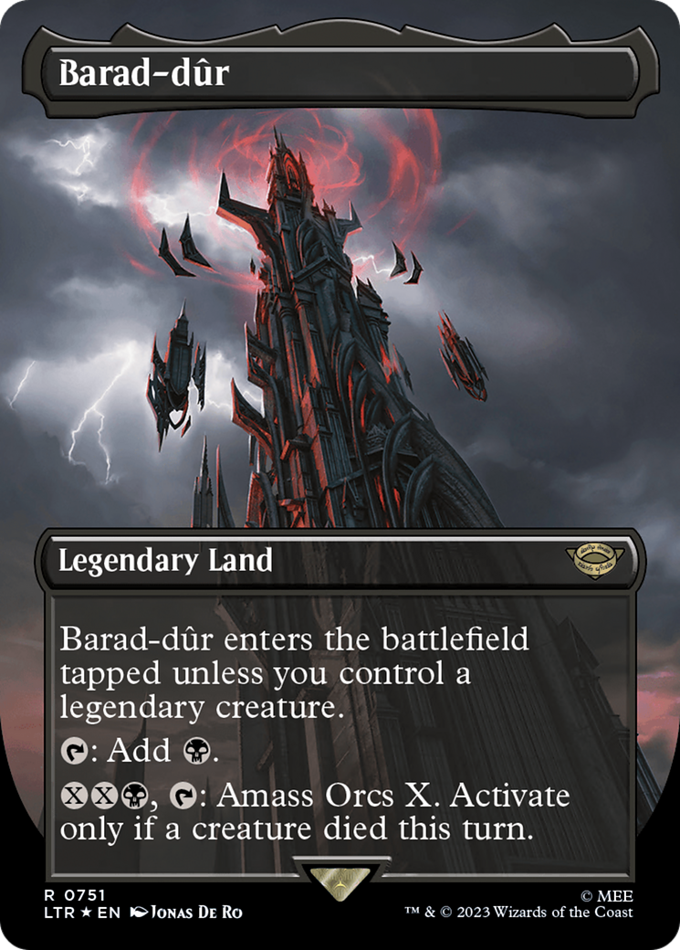 Magic: The Gathering - Barad-dûr Foil - The Lord of the Rings: Tales of Middle-earth