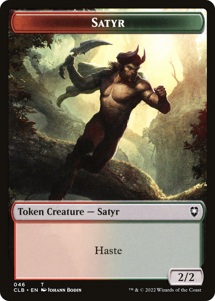 Magic: The Gathering - Satyr Token - Battle for Baldur's Gate Tokens