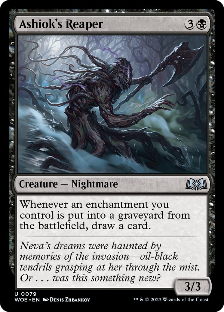 Magic: The Gathering - Ashiok's Reaper Foil - Wilds of Eldraine