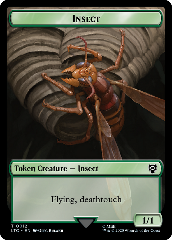 Magic: The Gathering - Insect Token - Tales of Middle-earth Commander Tokens