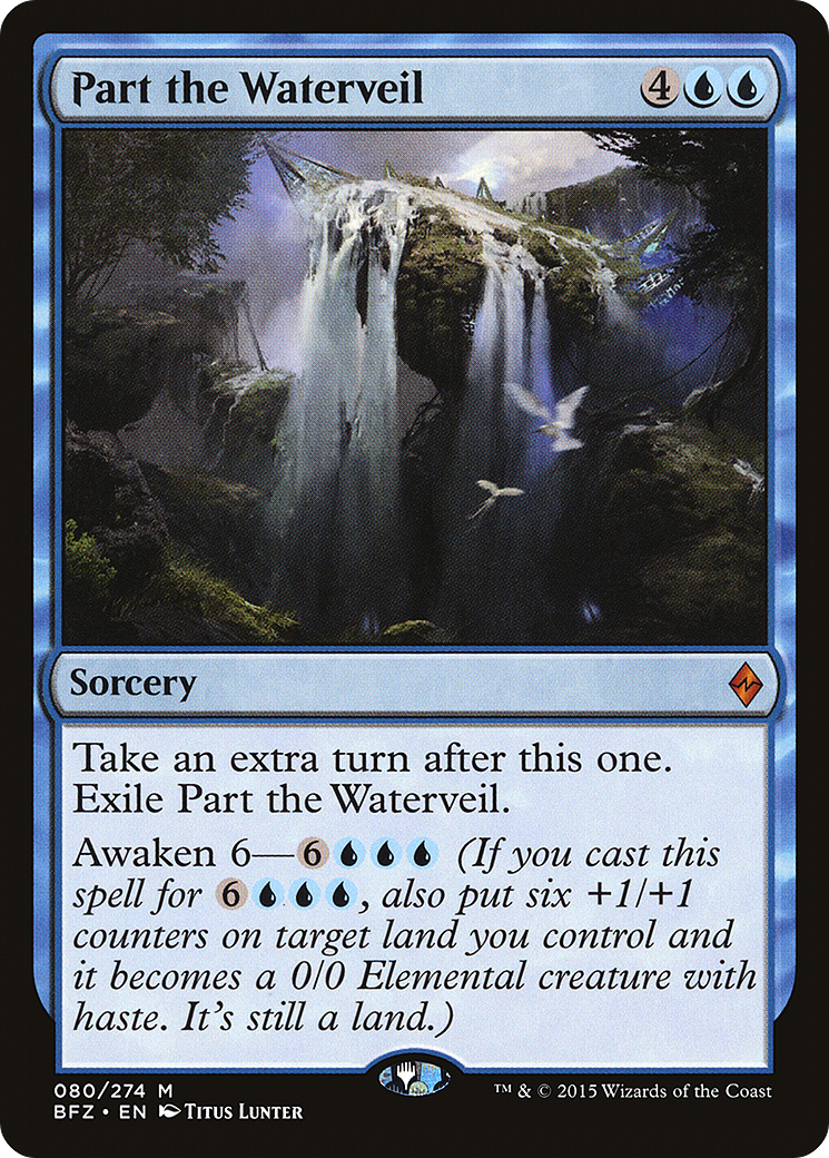 Magic: The Gathering - Part the Waterveil Foil - Battle for Zendikar