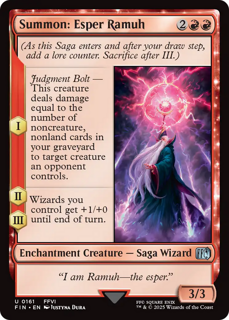 Magic: The Gathering - Summon: Esper Ramuh Foil - Final Fantasy