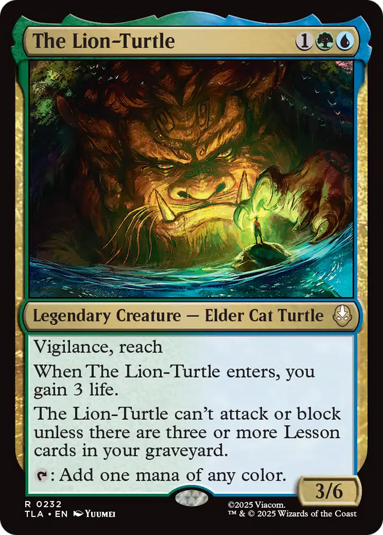 Magic: The Gathering - The Lion-Turtle Foil - Avatar: The Last Airbender